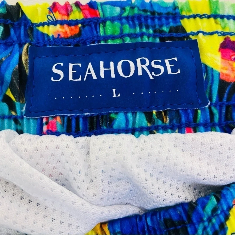 Seahorse Ambar Bird Short French Cut Swim Trunks Size L